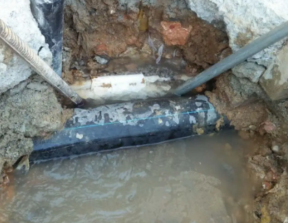 莫力达测漏水之水管漏水